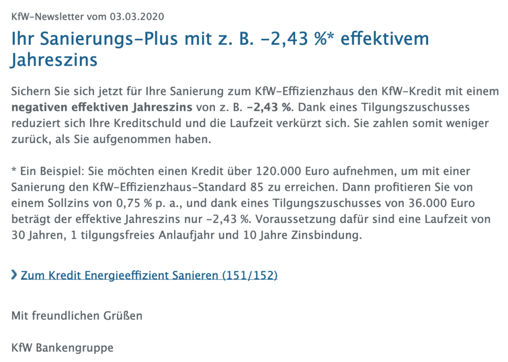 Sanierungskredit Finanzierung Geiselwind