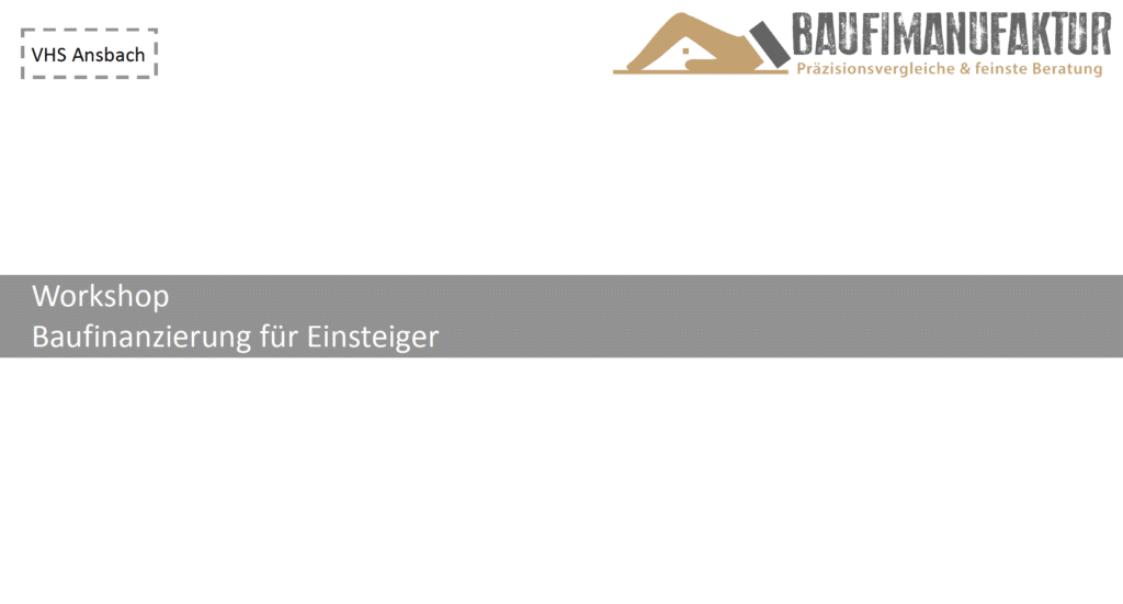 erste immobilie baufi kurs