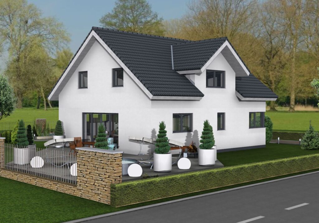 Holzhaus-Neubau mit Profis
