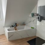 Badewanne im Dachgeschoss